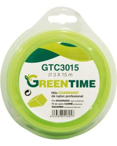 Hilo nylon cuadrado GTC3050 3,0MMX50M Greentime
