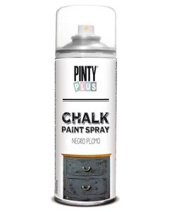 Pintura Pintyplus spray efecto tiza negro plomo 789 520cc