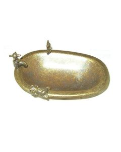 Jabonera rustica oval bronce