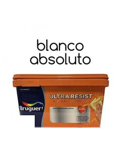 Pintura interior Bruguer Ultra Resist Blanco absoluto 4 Lt