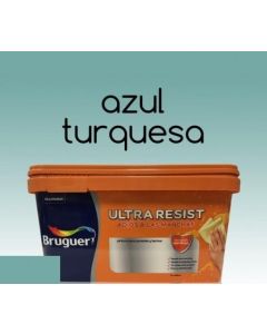 Pintura interior Bruguer Ultra Resist Azul turquesa 4 Lt