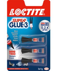 Pegamento Loctite Super Glue3 Minitrio 3x1 Gr
