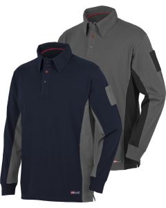 POLO STRETCH M/LARGA GRIS/NGR.8173 T-S - 430004