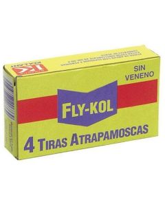 Cinta atrapamoscas Fly-koll (4 unidades)