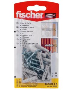 Taco+ tornillo blister Fischer SX 5X25 S K