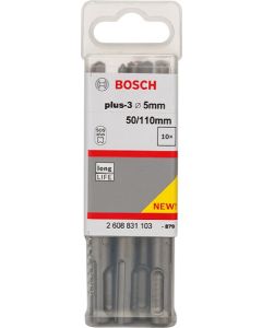 Bosch Broca SDS PLUS-3 06X100X160MM 10 Unidades