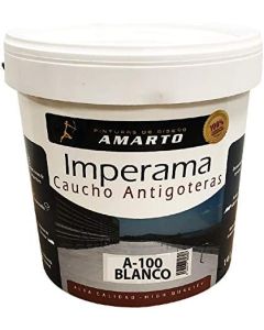 Amarto Pintura Caucho Antigoteras Imperama A-100 Blanco 4 Lt