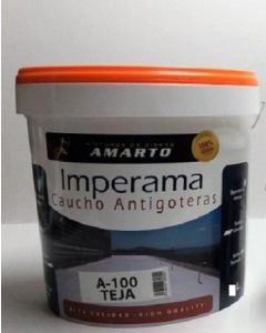 Amarto Pintura Caucho Antigoteras Imperama A-100 Teja 4 Lt