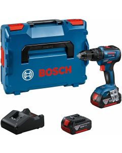 Bosch Taladro percutor GSB18V-55 18V + 2 Baterías+Cargador+L-Boxx