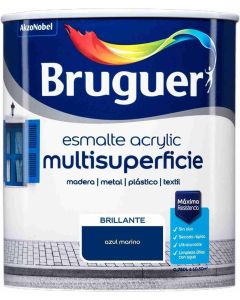 Bruguer Esmalte acrylic multisuperficie brillante Azul marino 750 Ml