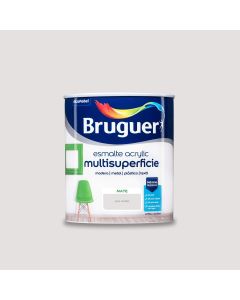 Bruguer Esmalte acrylic multisuperficie mate Gris niebla 750 Ml