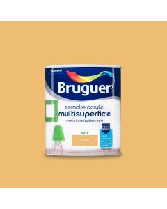Bruguer Esmalte acrylic multisuperficie mate Mostaza 750 Ml