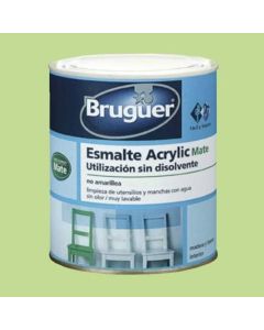 Bruguer Esmalte al agua Acrylic Mate Verde pistacho 750 ml