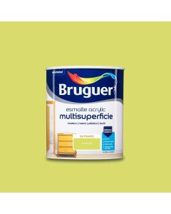 Bruguer Esmalte al agua Acrylic Satinado Verde lima 750 ml