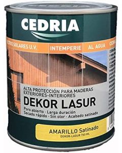 Cedria Dekor-Lasur Amarillo satinado 4 Lt