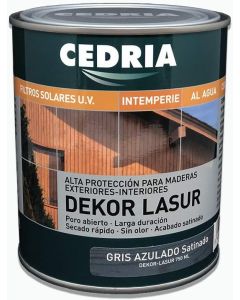 Cedria Dekor-Lasur Gris azulado satinado 4 Lt