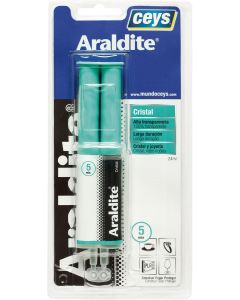 Ceys Araldite cristal transparente jeringa 24 Ml