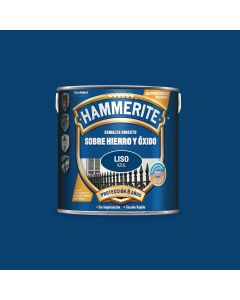 Hammerite Esmalte sobre hierro y óxido liso Azul 2,5 Lt