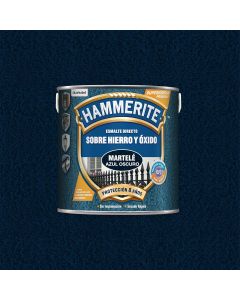 Hammerite Esmalte sobre hierro y óxido Martelé Azul oscuro 2,5 Ml