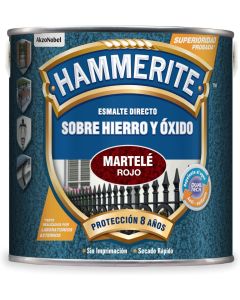 Hammerite Esmalte sobre hierro y óxido Martelé Rojo 2,5 Ml