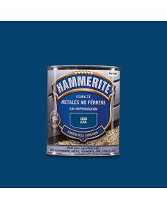 Hammerite Esmalte metales no férreos liso azul 750 Ml