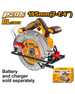 Ingco Sierra circular inalámbrica 20V 185mm CSLI1851