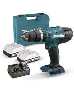 Makita Taladro combinado HP488D006 18V 2,0AH + 2 Baterías + Cargador y maletín