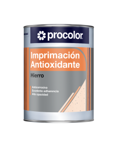 Procolor Imprimación antioxidante Hierro Rojo óxido 4 Lt