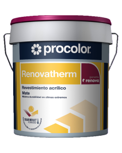 Procolor Renovatherm Revestimiento acrílico Blanco 4 Lt