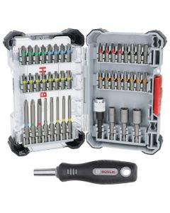 Bosch Set atornillar 45 piezas+mango+destornillador