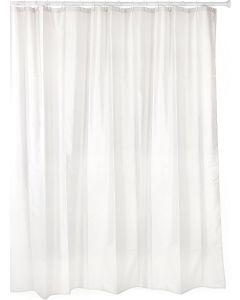 Tatay Cortina de baño polyester lavable Blanca 180 x 200 Cm