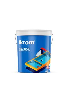 Tkrom Pintura acrílica piscinas Azul mediterráneo 4 Lt