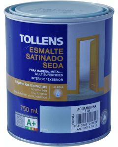 Tollens Esmalte Satinado al agua Aguamarina 750 Ml