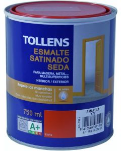 Tollens Esmalte Satinado al agua Amapola 750 Ml