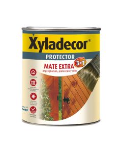 Xyladecor protector madera Mate extra 3 en 1 Verde abeto 750 ml