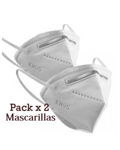 Mascarilla protectora KN95 FFP2 Pack 2 Unidades