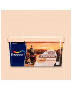Bruguer Pintura colores del mundo Toscana Salmón intermedio 4 lt