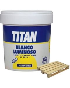 Titan Pintura blanco mate transpirable 5 Kg