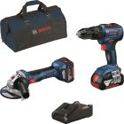 Bosch GSB18V-55+GWS 18V-7+Cargador+2 Baterias 4,0AH+Bolsa